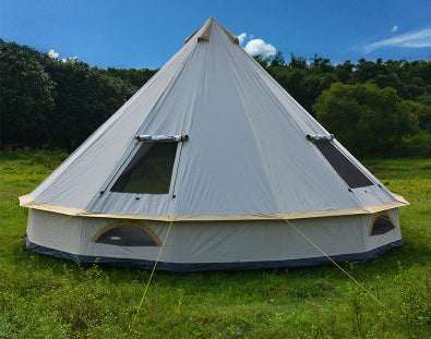 Tent Outdoor Camping Pyramid Chimney Sunscreen