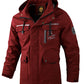 Mens Casual Windbreaker Jacket Waterproof Hooded Warm Outdoor Soft Shell