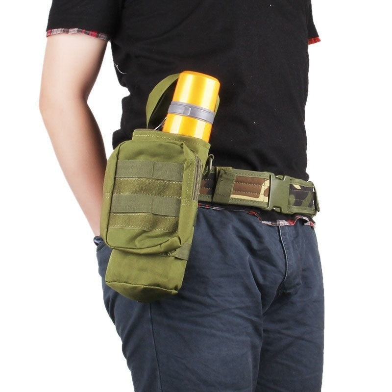 Tactical Water Bottle Pouch Molle Waist Bag Multifunction Outdoor EDC