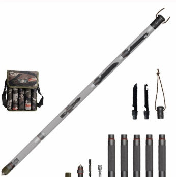 Multifunctional Tactical Alpenstock Hiking Stick Durable Outdoor Camping Walking Tool