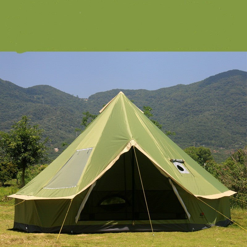 Tent Outdoor Camping Pyramid Chimney Sunscreen