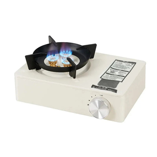 Mini Portable Gas Stove 3.5KW Stainless Steel Outdoor Camping Cooking