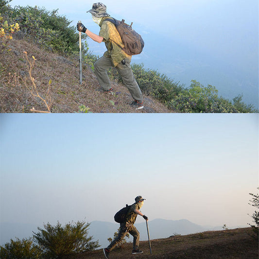 Multifunctional Tactical Alpenstock Hiking Stick Durable Outdoor Camping Walking Tool