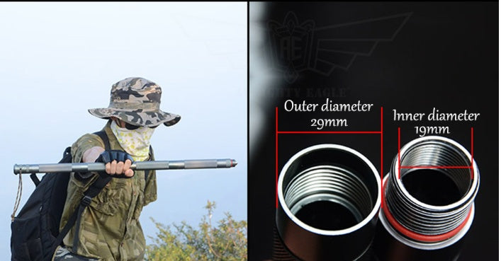 Multifunctional Tactical Alpenstock Hiking Stick Durable Outdoor Camping Walking Tool
