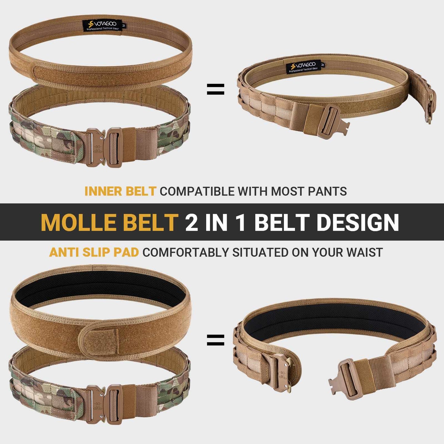 Battle Belt Quick Release Buckle Durable Adjustable Tactical Gear Performance