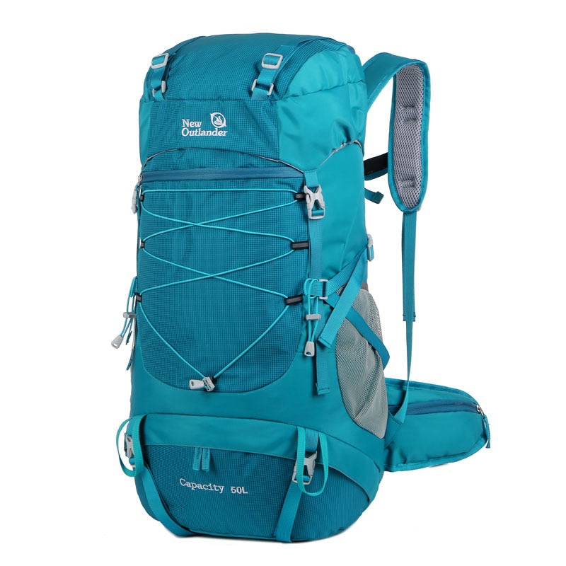Outdoor Mountaineering Backpack Large Capacity Nylon Durable Hiking Camping Travel