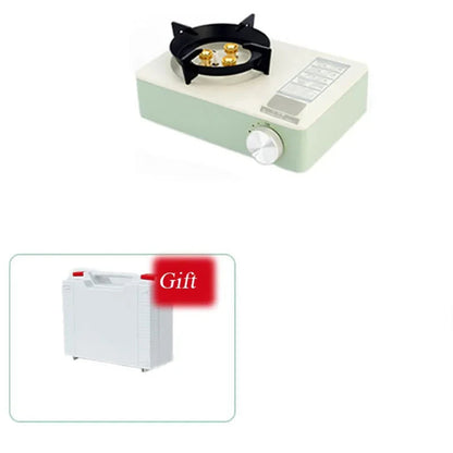 Mini Portable Gas Stove 3.5KW Stainless Steel Outdoor Camping Cooking