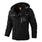 Mens Casual Windbreaker Jacket Waterproof Hooded Warm Outdoor Soft Shell