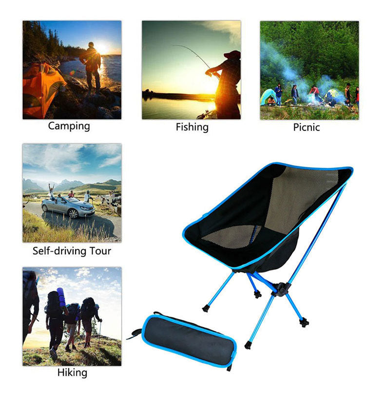 Ultralight Folding Camping Chair High Load Portable Outdoor Hiking Seat