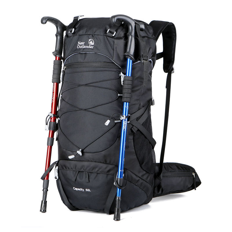 Outdoor Mountaineering Backpack Large Capacity Nylon Durable Hiking Camping Travel