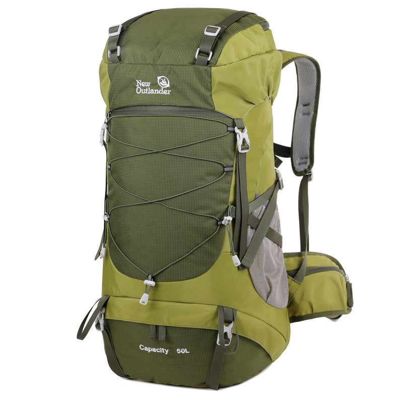 Outdoor Mountaineering Backpack Large Capacity Nylon Durable Hiking Camping Travel