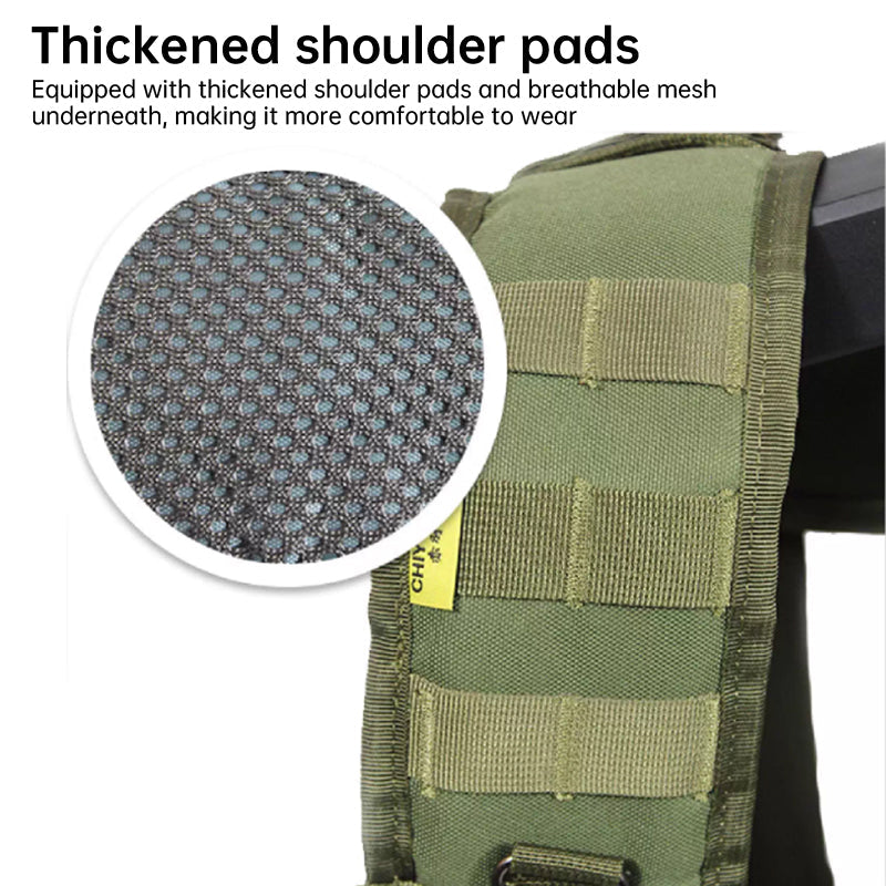 Tactical Vest MOLLE Chest Rig Military Cosplay Combat Gear