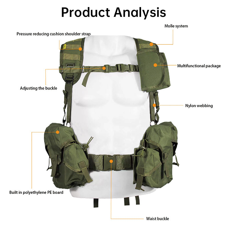 Tactical Vest MOLLE Chest Rig Military Cosplay Combat Gear