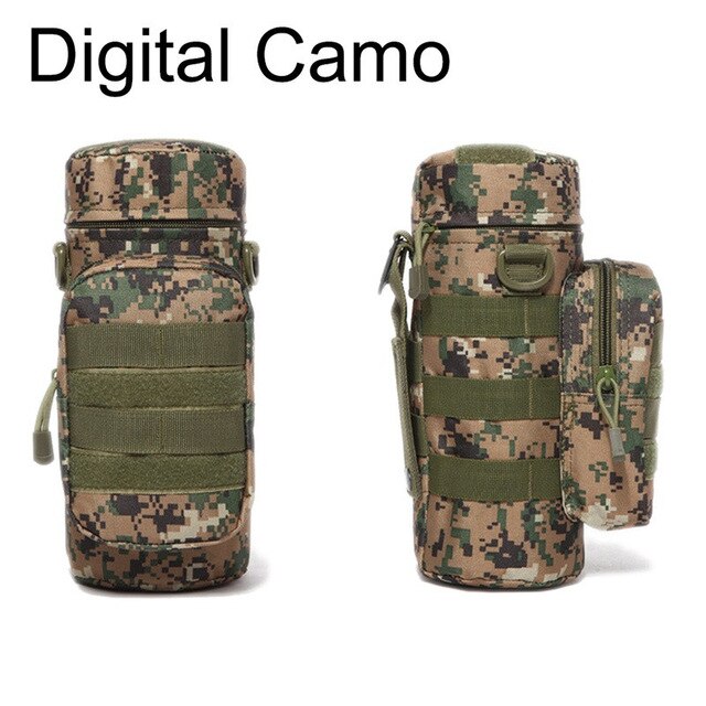 Tactical Water Bottle Pouch Molle Waist Bag Multifunction Outdoor EDC