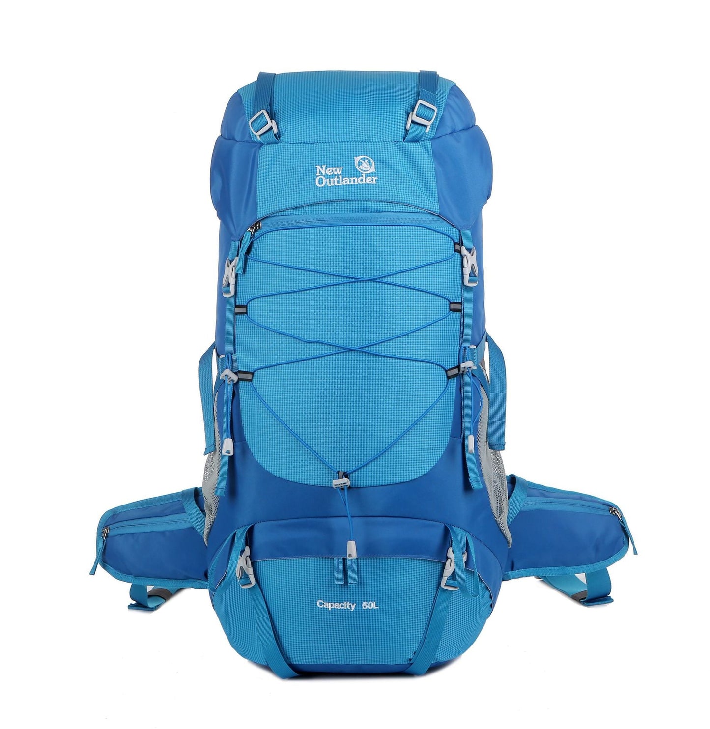 Outdoor Mountaineering Backpack Large Capacity Nylon Durable Hiking Camping Travel