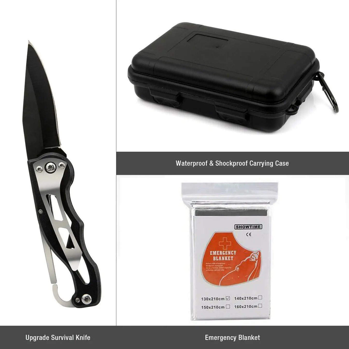 14 in 1 Emergency Survival Kit Outdoor Tactical SOS Gear