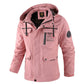 Mens Casual Windbreaker Jacket Waterproof Hooded Warm Outdoor Soft Shell