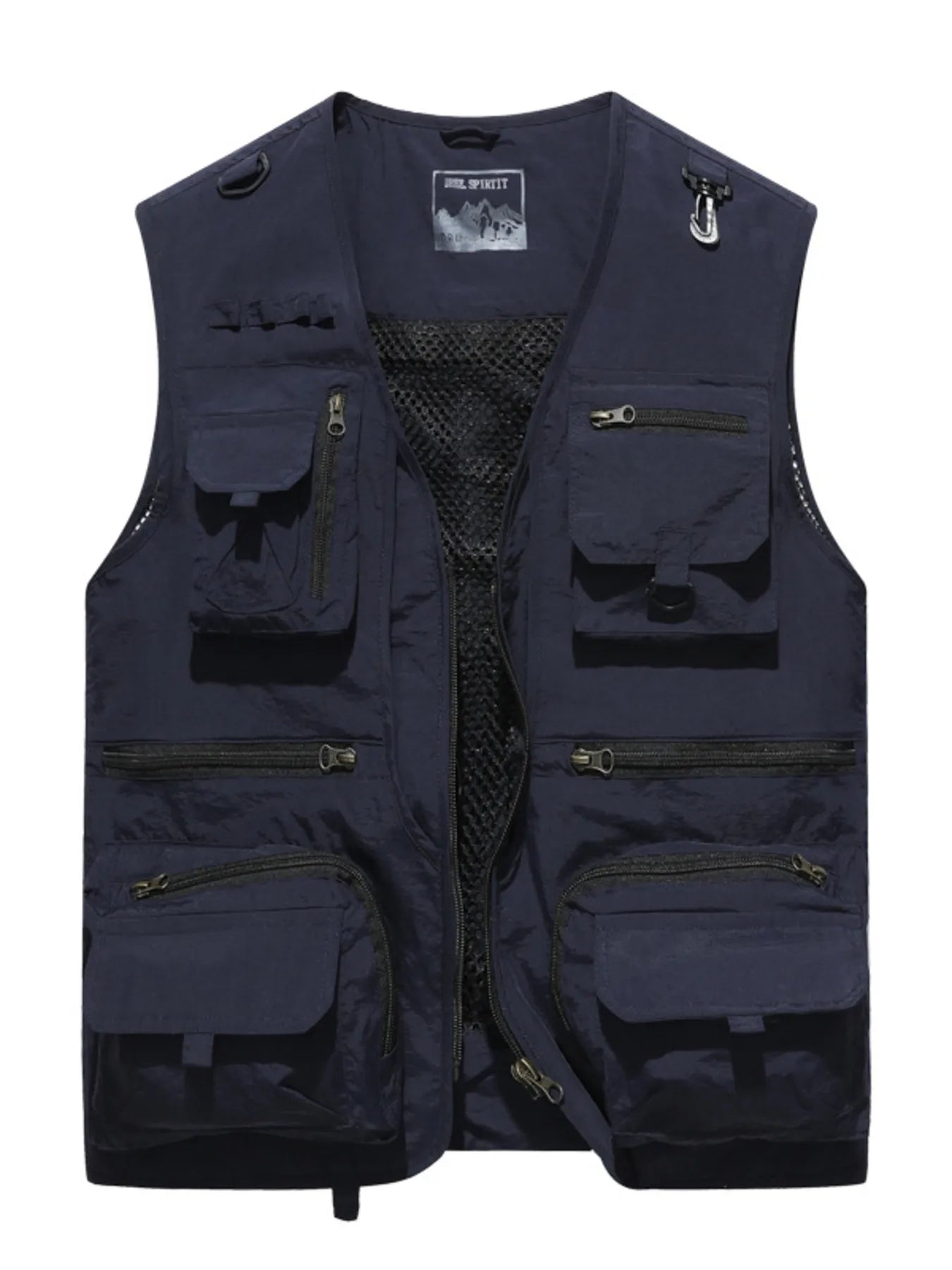 Men's Plus Size Outdoor Workwear Multi-Pocket Quick-Dry Mesh Vest