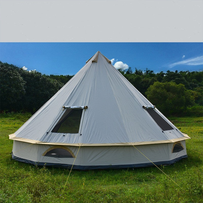 Tent Outdoor Camping Pyramid Chimney Sunscreen