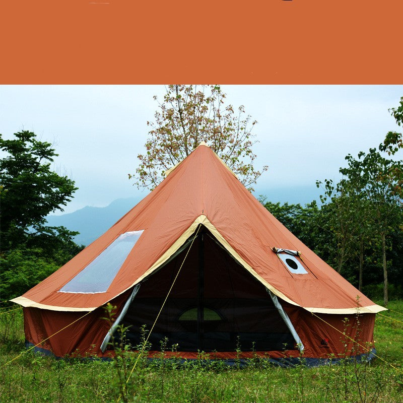 Tent Outdoor Camping Pyramid Chimney Sunscreen