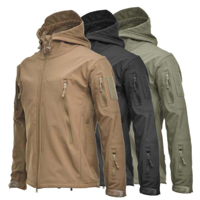 Men Camouflage Waterproof Windproof Jacket Warm Tactical Hooded Outdoor Coat
