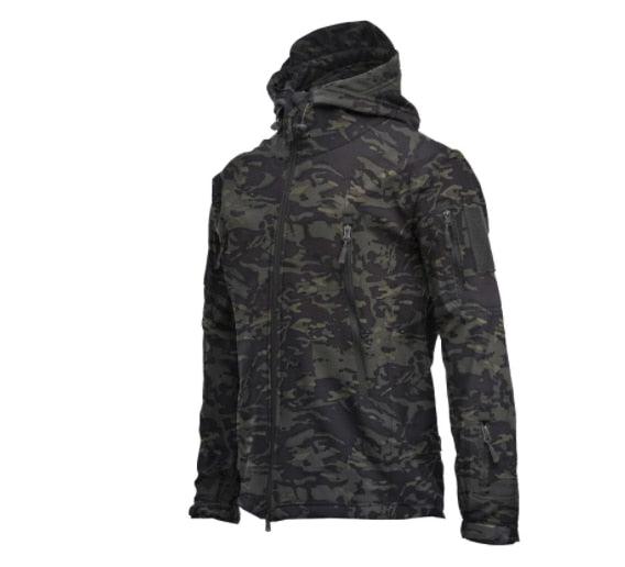 Men Camouflage Waterproof Windproof Jacket Warm Tactical Hooded Outdoor Coat