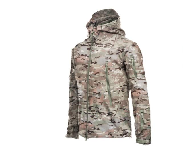 Men Camouflage Waterproof Windproof Jacket Warm Tactical Hooded Outdoor Coat