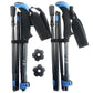 Travel Folding Hiking Poles Lightweight Durable Adjustable Outdoor Trekking Sticks