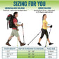 Travel Folding Hiking Poles Lightweight Durable Adjustable Outdoor Trekking Sticks